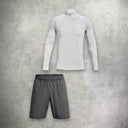 Under Armour Tech 2.0 Half Zip/Short Set Halo Grey/Grey