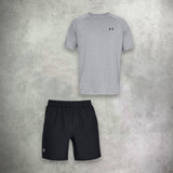 Under Armour Tech 2.0 T-Shirt/Short Set Steel Grey/Black