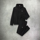 Lacoste Diamond Taffeta Tennis Tracksuit Set Black