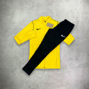 nike dri fit tracksuit yellow 