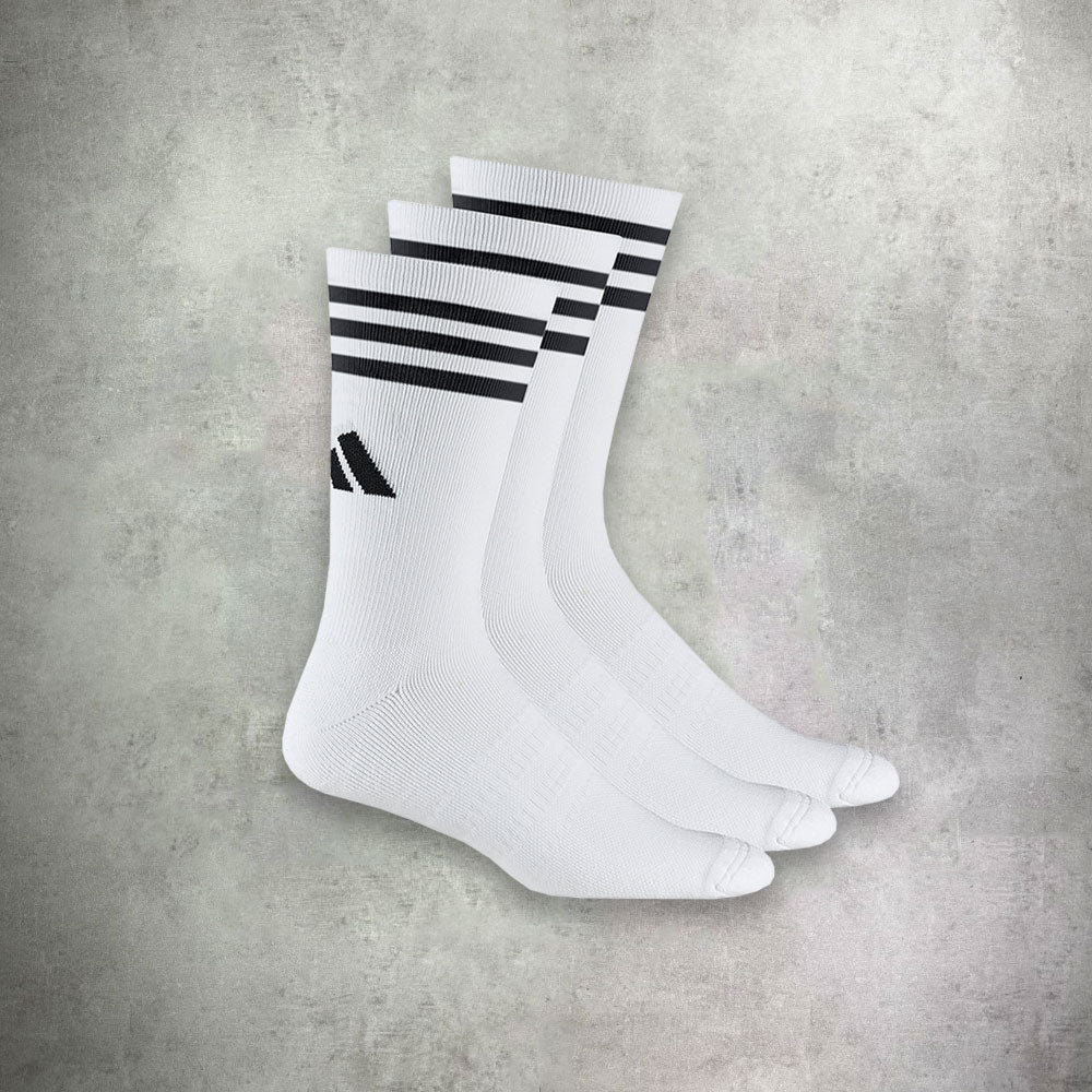 Adidas Crew Socks White (3-Pack) – StockUK