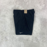 Nike Challenger Shorts in black, crafted with lightweight, breathable fabric for comfort and flexibility during workouts.