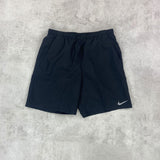 Nike Challenger Shorts in black, crafted with lightweight, breathable fabric for comfort and flexibility during workouts.