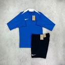 nike academy half zip shorts set 