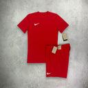 Nike Dri- Fit T-Shirt/Short Set Red