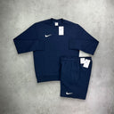 nike fleece crew neck set 