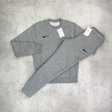 Nike Crew Neck Tracksuit Set Grey