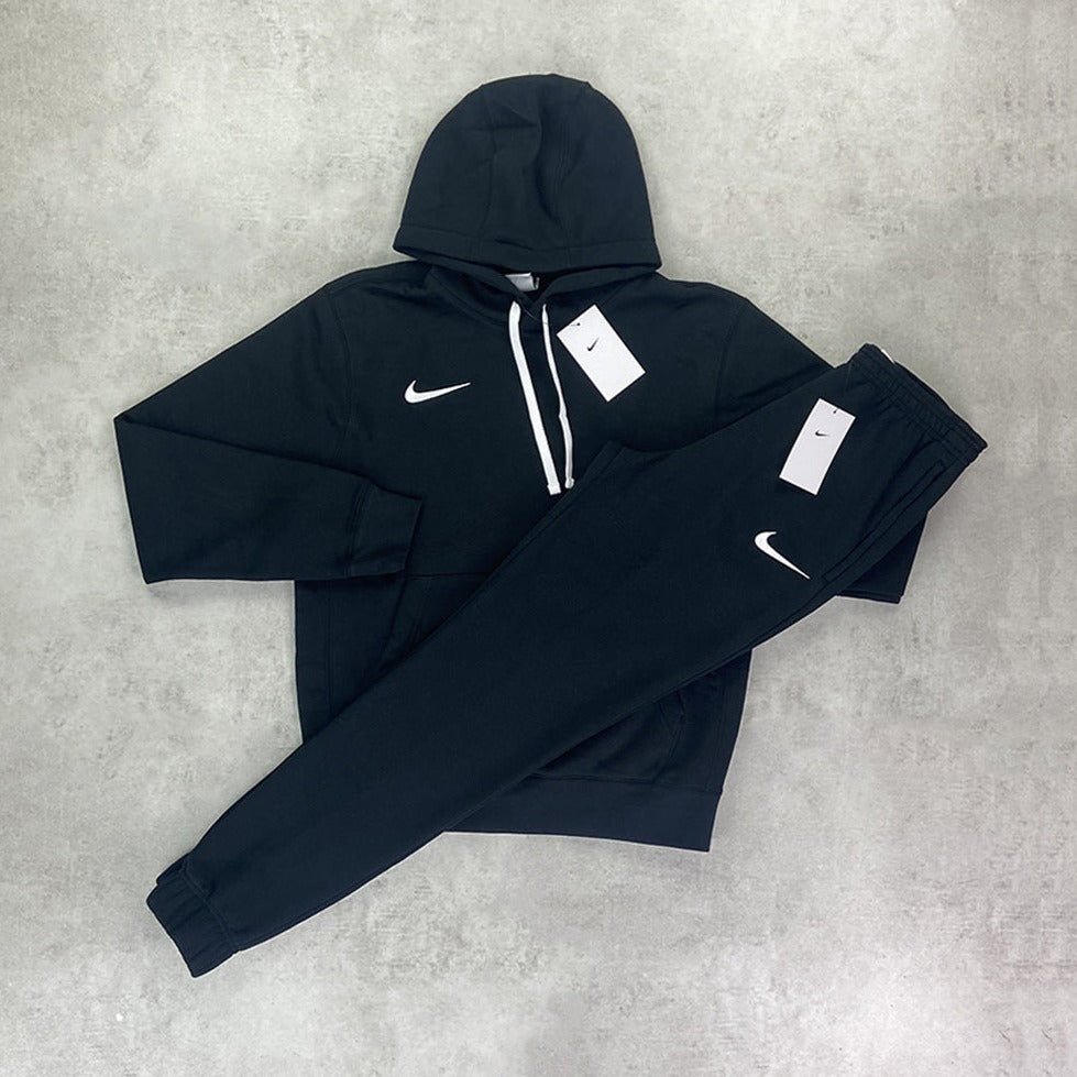 Nike Fleece Hoodie/ Pants Tracksuit Set Black