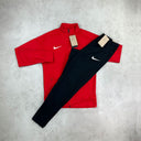 nike academy pro jacket pants tracksuit set red black 