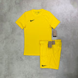 Nike Dri- Fit T-Shirt/ Shorts Set Yellow