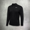 Nike Dri-FIT Victory Solid Long Sleeve Polo Black