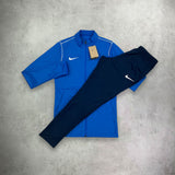 nike dri fit tracksuit blue 