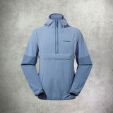 Berghaus Wandermoor Wind Smock Half Zip Blue/Grey