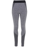 TriDri Seamless Half Zip/ Leggings Set Charcoal Grey Women's