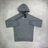 under armour hoodie grey fleece rival 