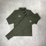 under armour challenger tracksuit khaki green 