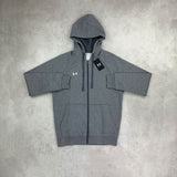 under armour rival fleece jacket grey 