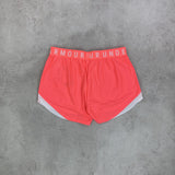 under armour play up shorts pink white 