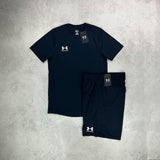 Under Armour Challenger T-shirt/ Shorts Set Black/ White