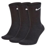 Nike Everyday Crew Socks- 3 Pack Black