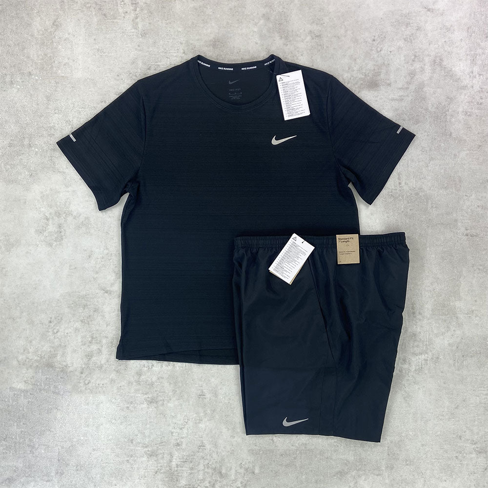 Nike T-Shirt and Shorts Black 