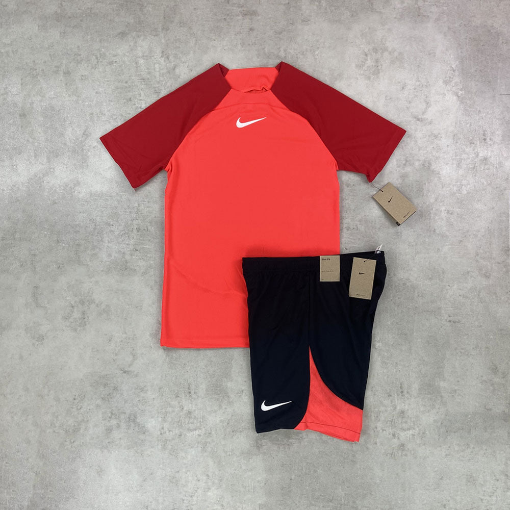 Nike Academy Pro T-Shirt/ Shorts Set Red – StockUK