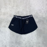 under armour play up women shorts black and white