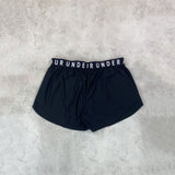 under armour play up shorts black and white 