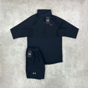Under Armour Half Zip and Speed Stride Shorts Black 