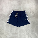 adidas running shorts navy pockets drawstring