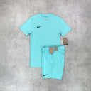 Nike Dri-Fit T-Shirt/Short Set Turquoise