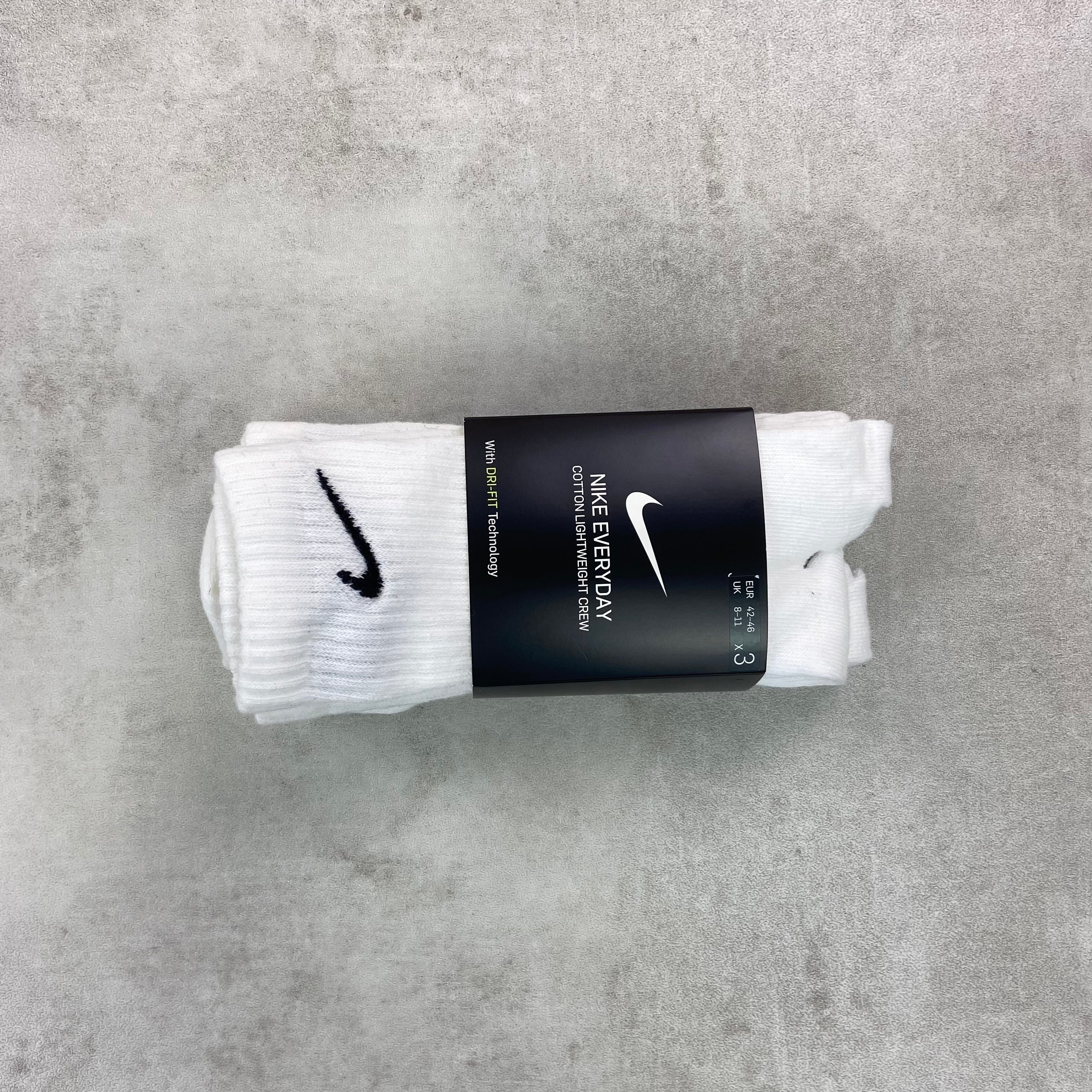 Nike Everyday Crew Socks- 3 Pack White