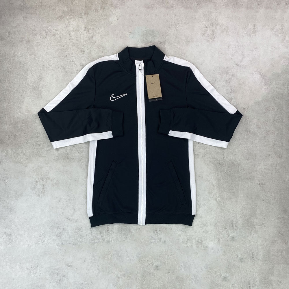 Nike Academy Drill Jacket Full Zip Black White StockUK