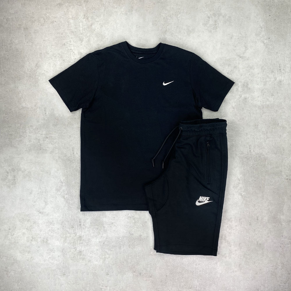 Nike Sportswear T-Shirt/ Shorts Set Black