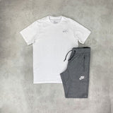Nike Sportswear T-Shirt/ Shorts Set White/Grey