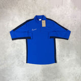 nike drill half zip royal blue