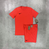 nike dri fit set red 