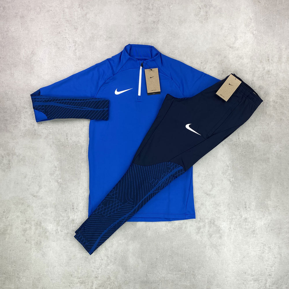 Nike Strike Dri- Fit Half Zip/ Pants Tracksuit Set Royal Blue – StockUK