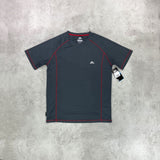trespass t-shirt navy and red gym active t-shirt 